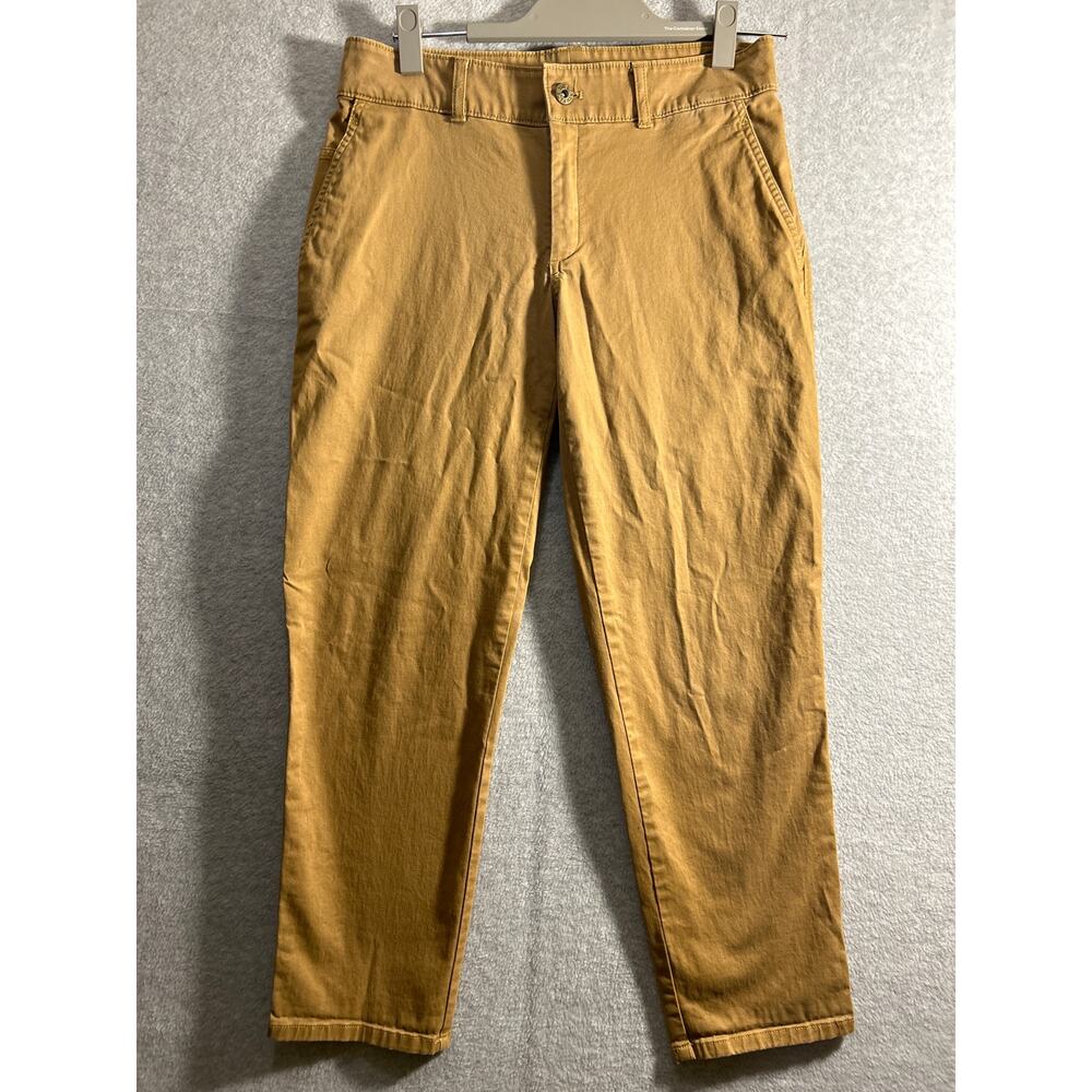 The North Face Women's 4 Chino Pants Mustard Tan Straight Leg Stretch Cotton
